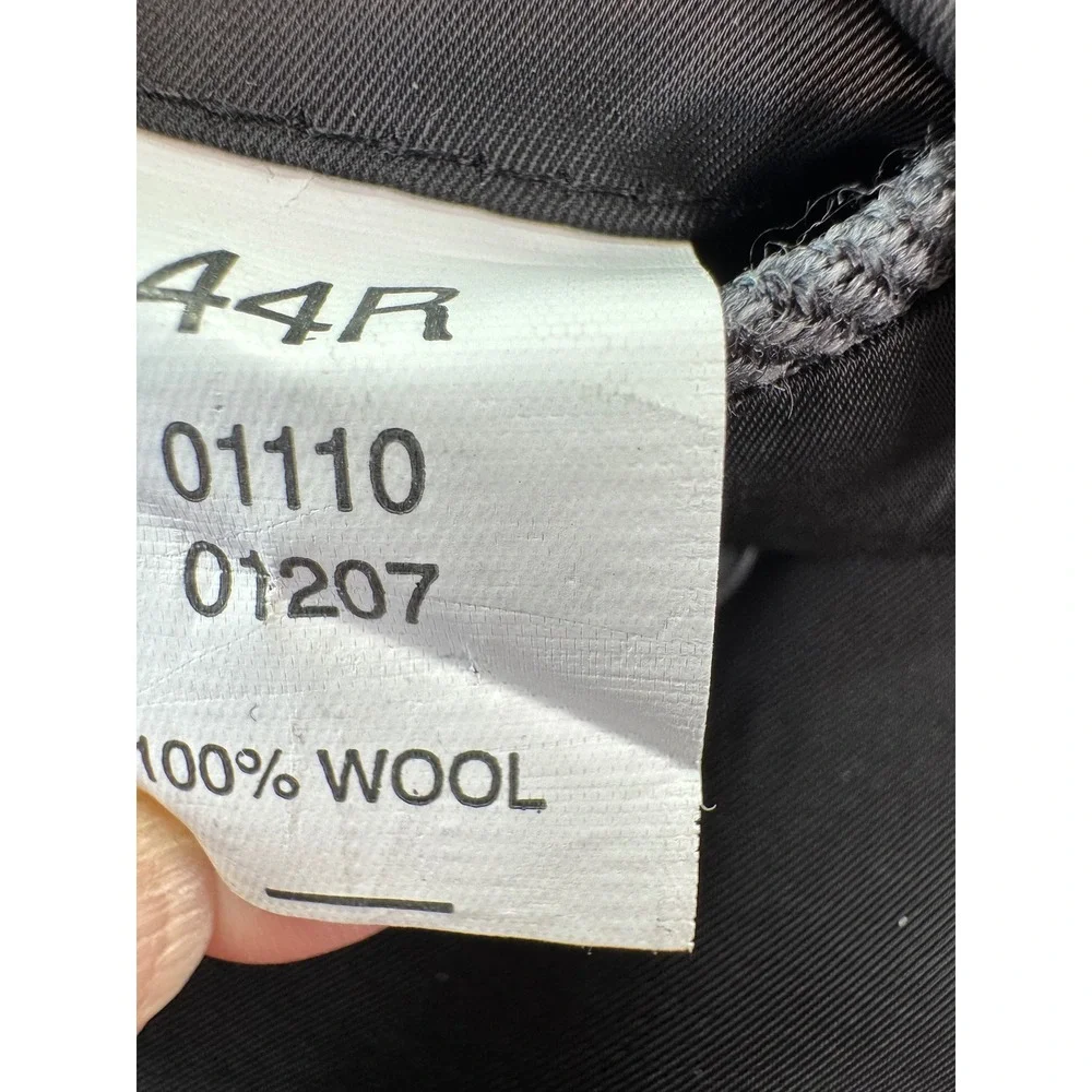 Jos. A. Bank Travelers Collection Grey 100% Wool Blazer Sport Coat 44R 01110